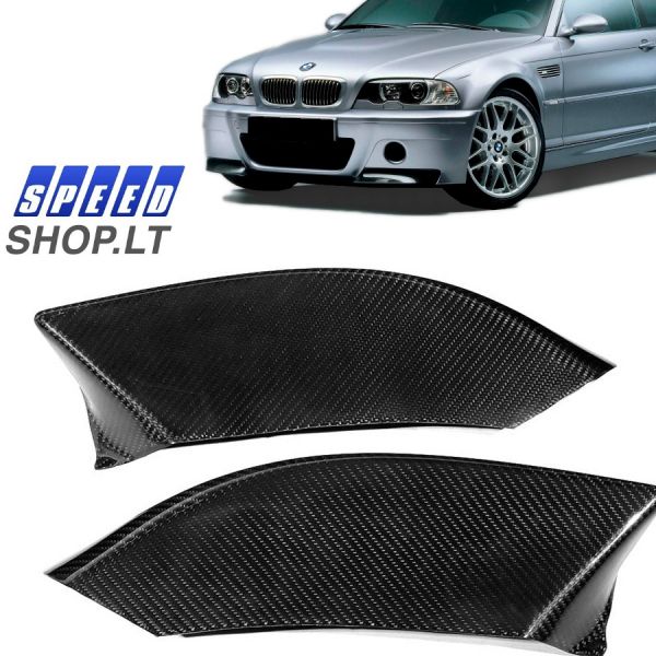 BMW M3 E46 Carbon priekinio bamperio spliteriai